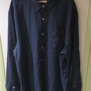 Tommy Bahama Navy Collar Shirt
